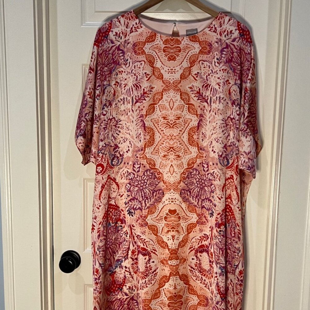Chico's Paisley Dress - Size 3 (16-18)